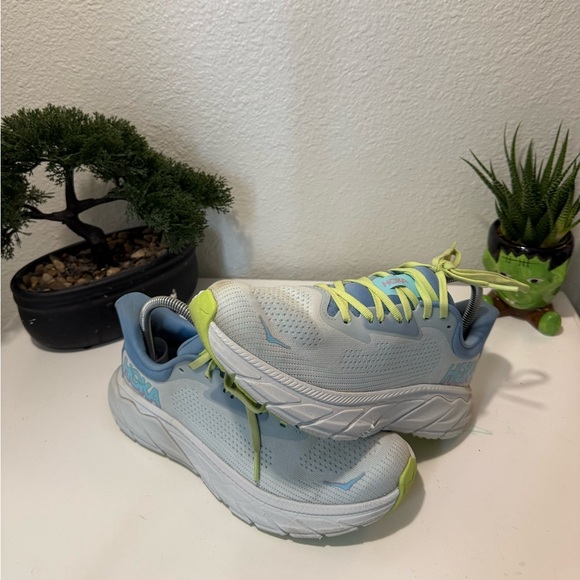 Hoka Shoes - Hoka Gray and Lime Green Running Shoes